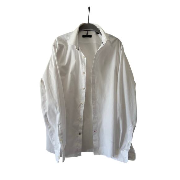 Tommy Hilfiger Other - Tommy Hilfiger Men’s White Dress Shirt Button Front Long Sleeve Size 34/35 L